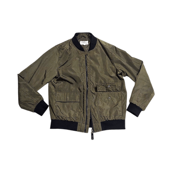 Green bomber jacket