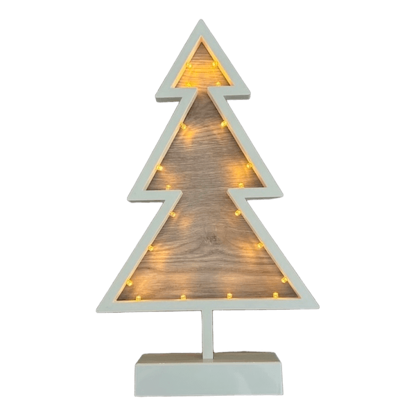 Valkoinen led-joulukuusi