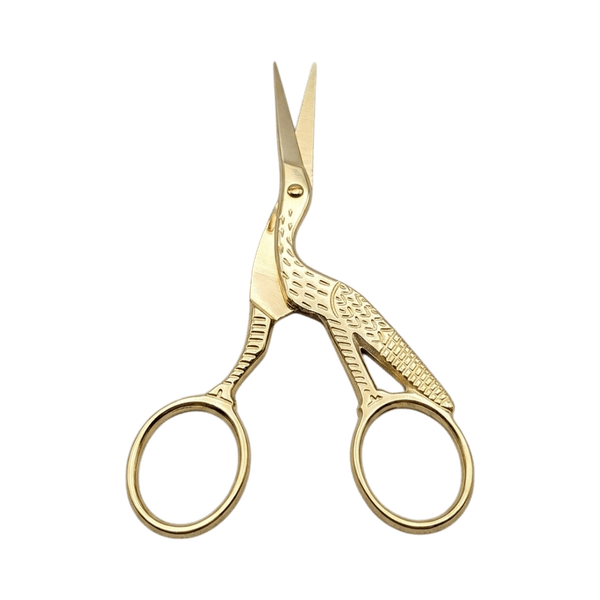 Gold embroidery cuticle scissors
