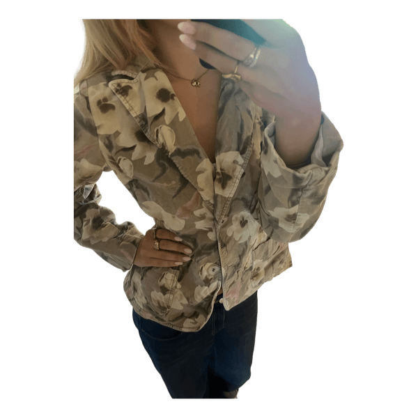 Blomstret blazer
