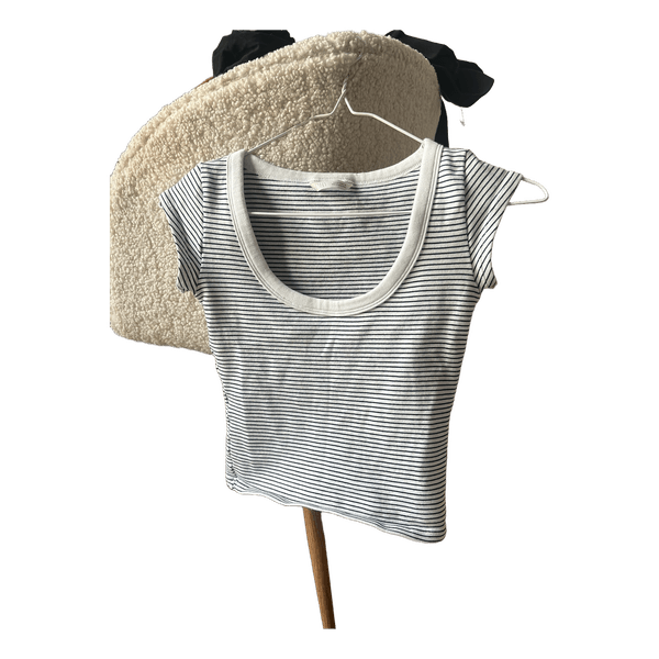 Udgået Zara stribet t-shirt