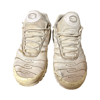 White Nike Air Max shoes