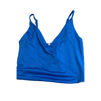 Sininen v-aukko toppi