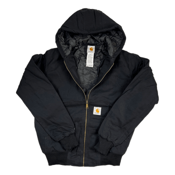Black Carhartt hooded jacket Medium