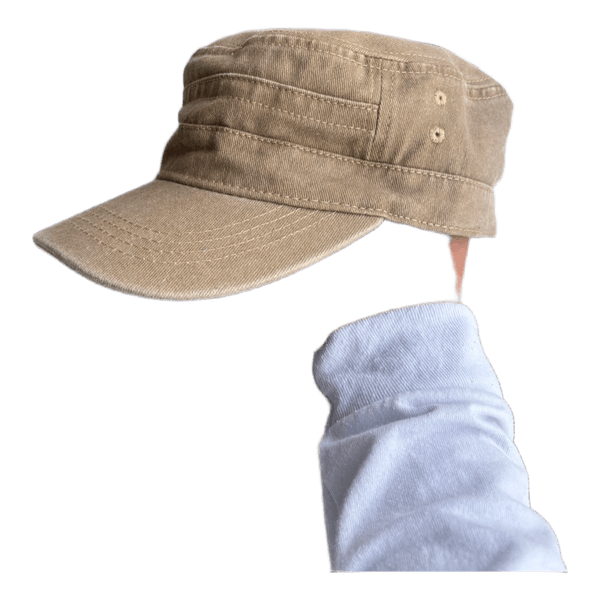 beige retro kasket