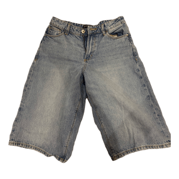 Blue denim jorts