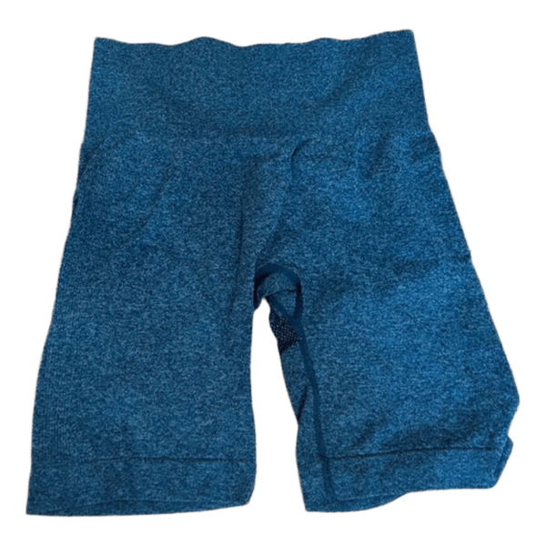 Blå sømløse træningsshorts