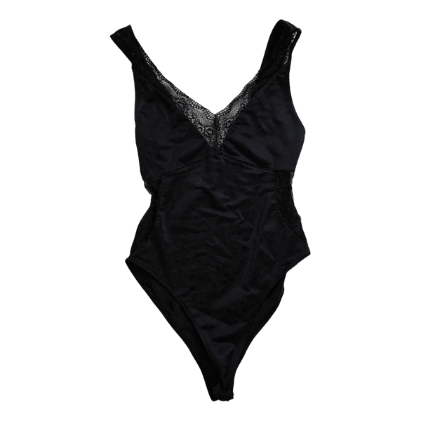 Black lace bodysuit