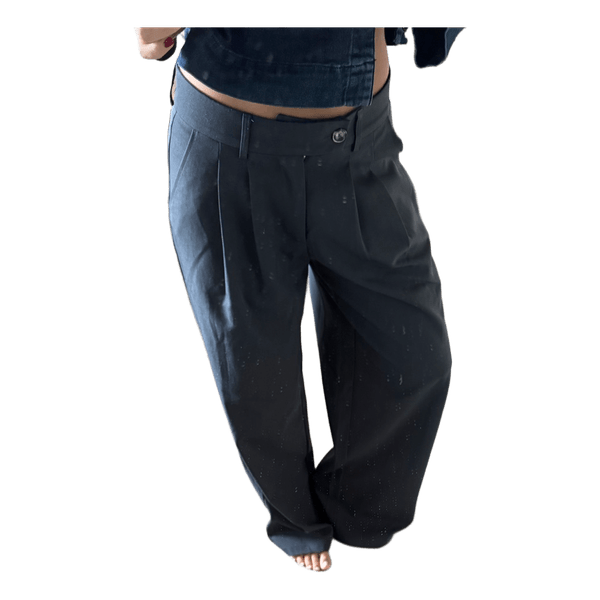 Grey wide-leg trousers