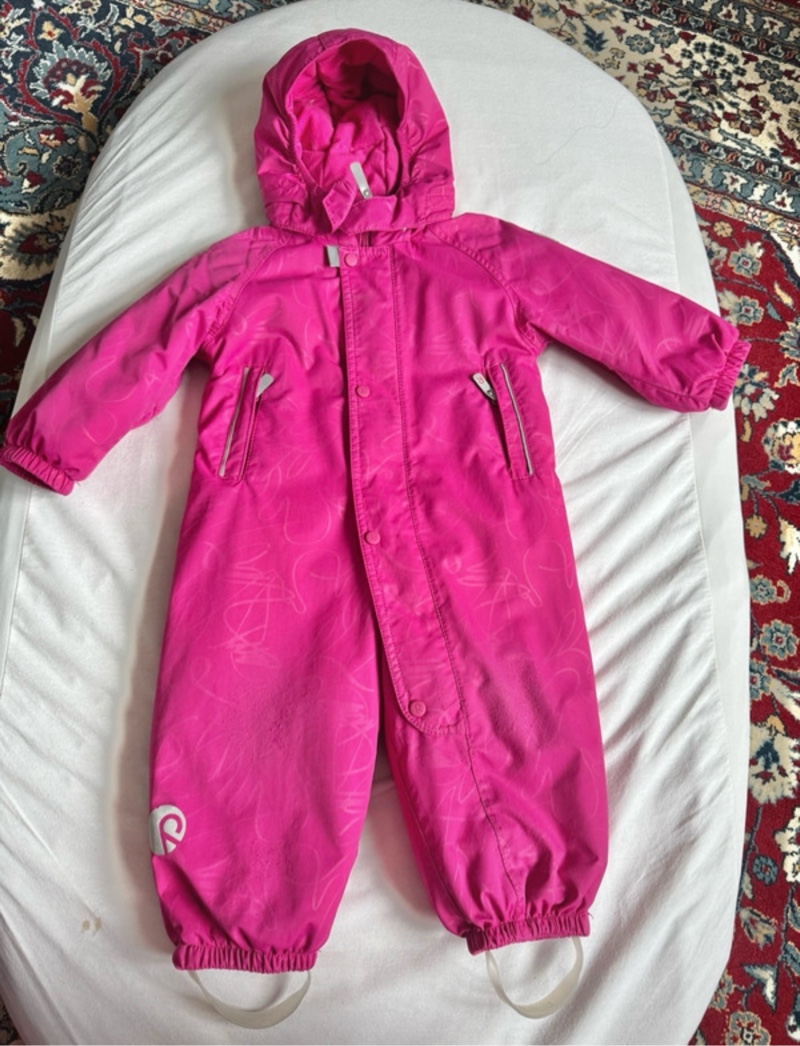 Feather Reima Pink waterproof kids jumpsuit