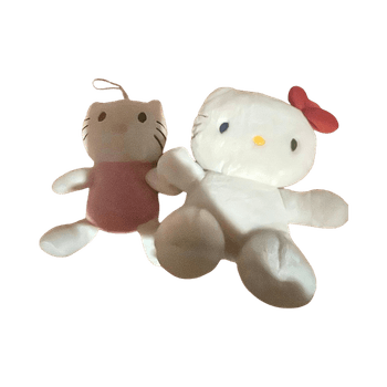Hello Kitty plush toys, 2 pcs