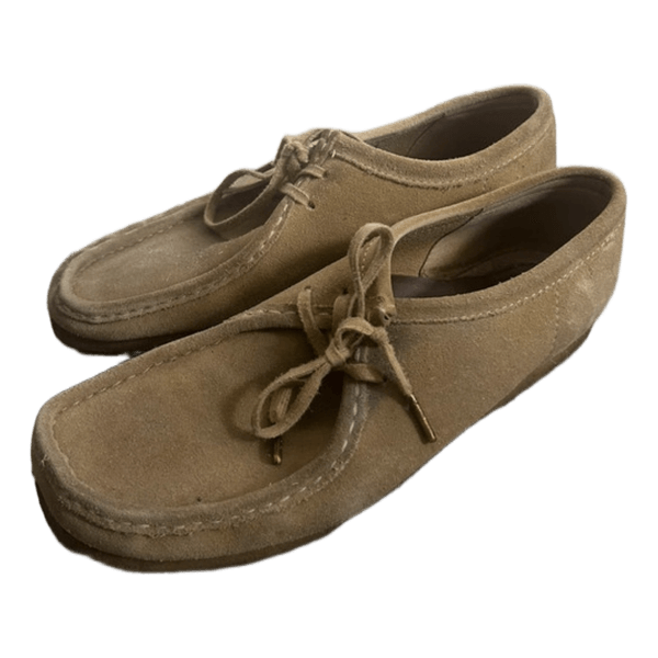 Beige ruskindssko