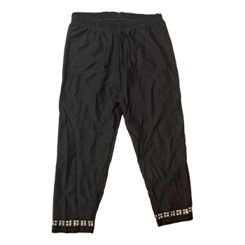 Black embellished leggings