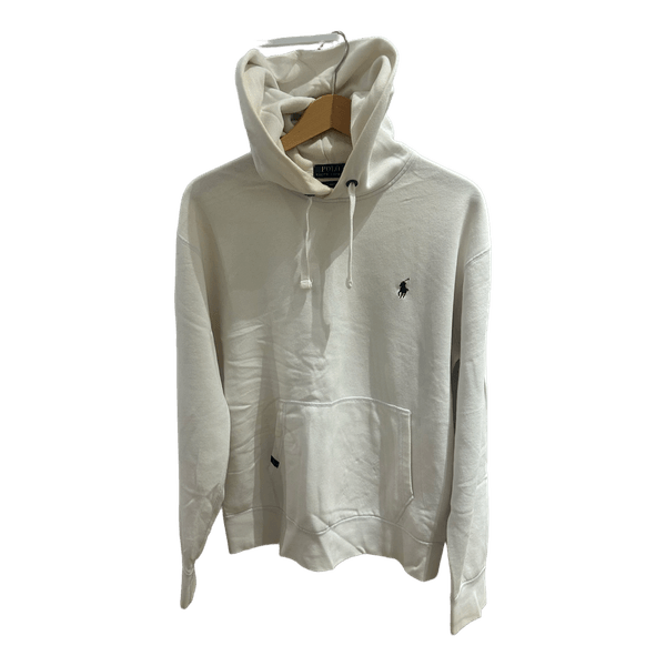 White cotton hoodie
