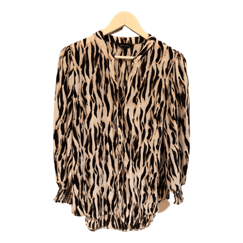 New Look animal print blouse
