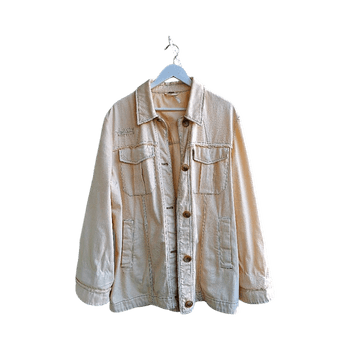 Oversized Free People denim jacket