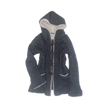 Hupullinen neuletakki