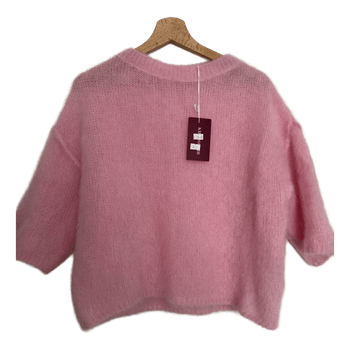 Pink mohair sweater