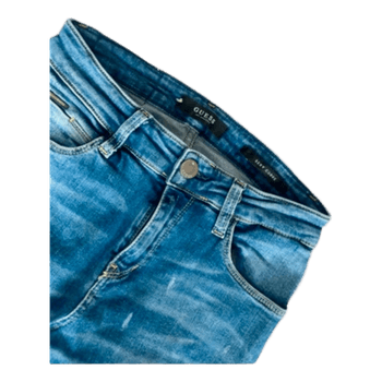 Guess blue ripped jeans