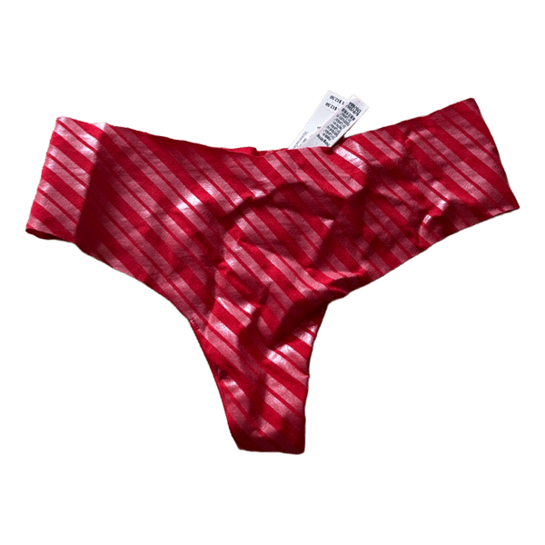 Red stripe thong