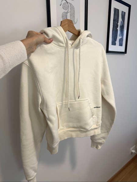 Cream Soulland hooded sweatshirt