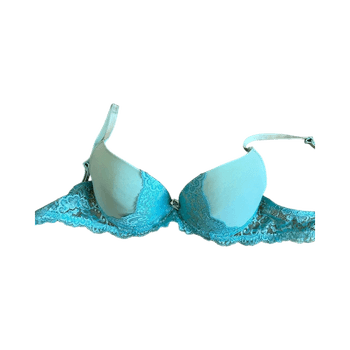 Sininen pitsinen rintaliivi, koko 75B