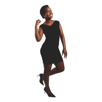 Black mini dress
