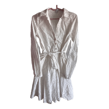 White eyelet dress size XS