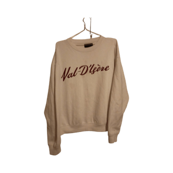 Valkoinen Val-d'Isère printti collegepaita