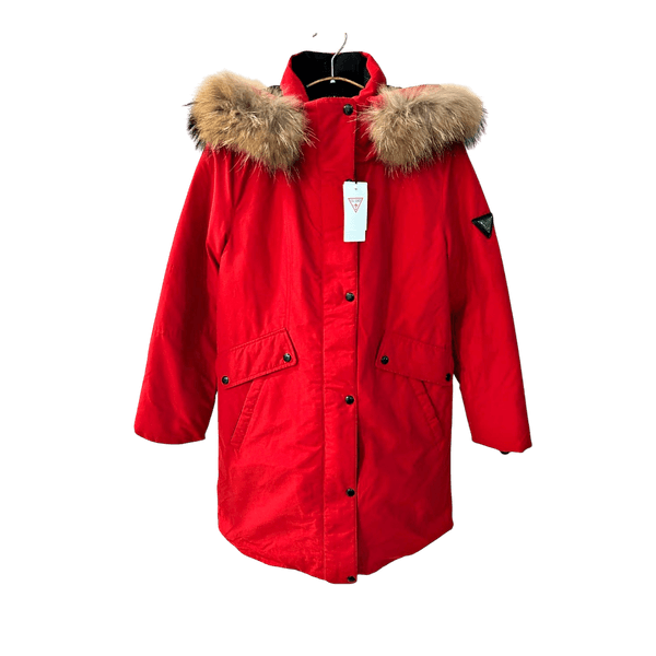 GUESS Women’s Red Down Parka Coat