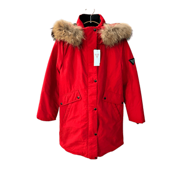 GUESS Women’s Red Down Parka Coat