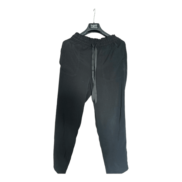 Black paperbag waist trousers