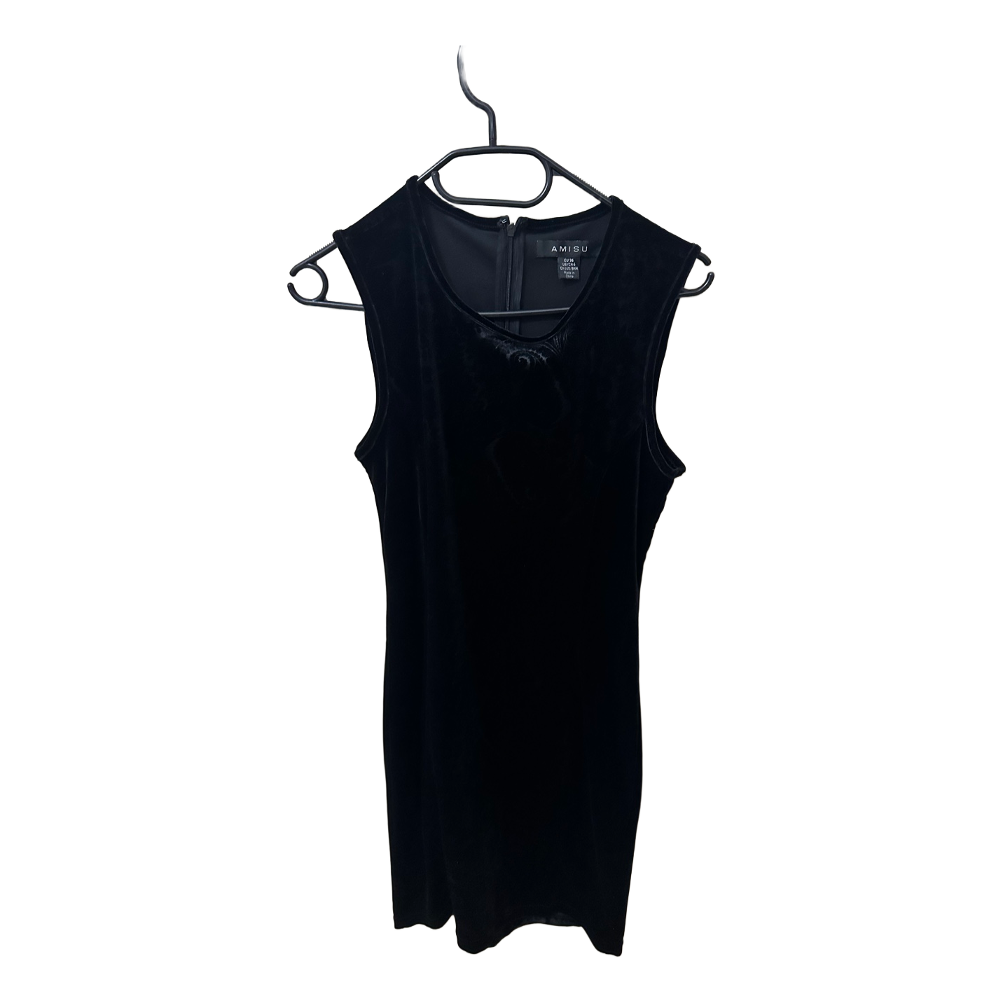 Black velvet floral top