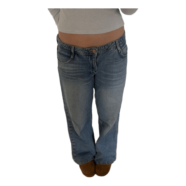 Lyseblå wide leg jeans