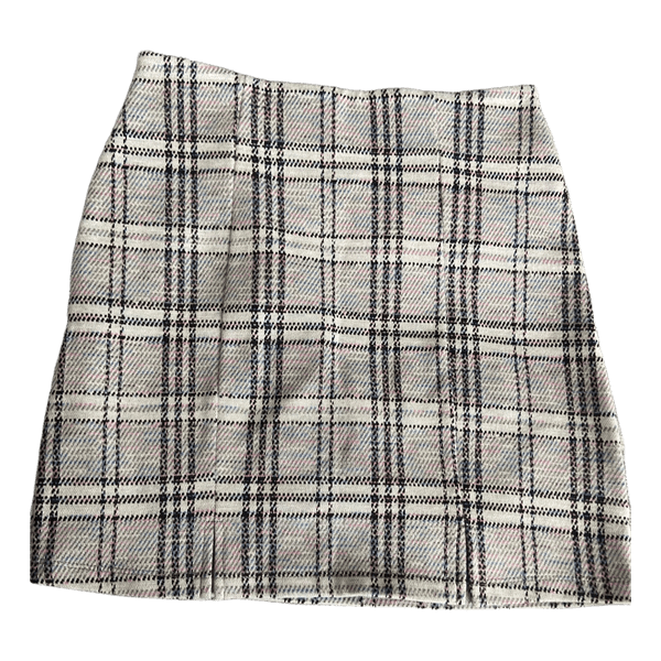 Plaid mini skirt