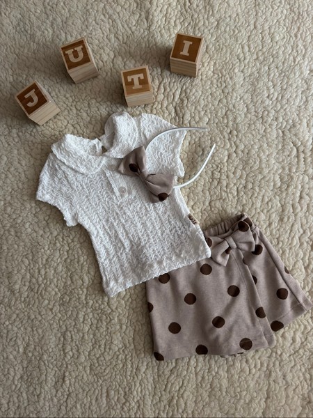 Three pieces set for girls with skort