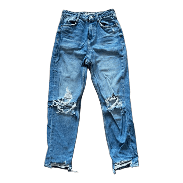 Blue Zara distressed jeans