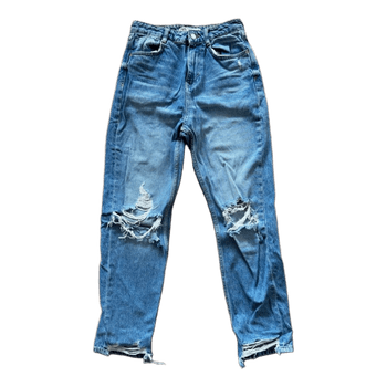 Blue Zara distressed jeans