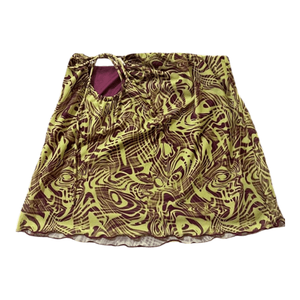 Pull&Bear patterned mini skirt