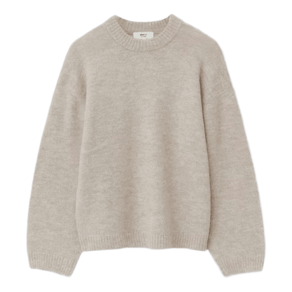 Beige strikket trøje