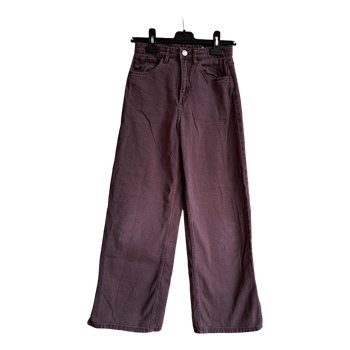 Brown wide leg jeans