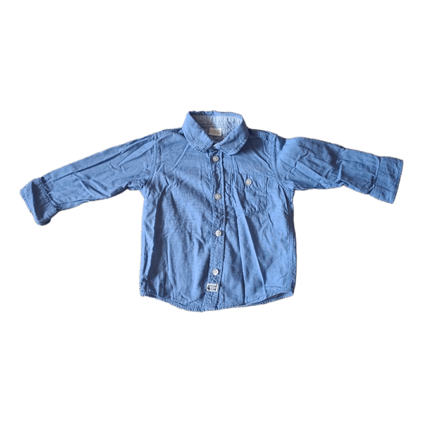Blue cotton shirt