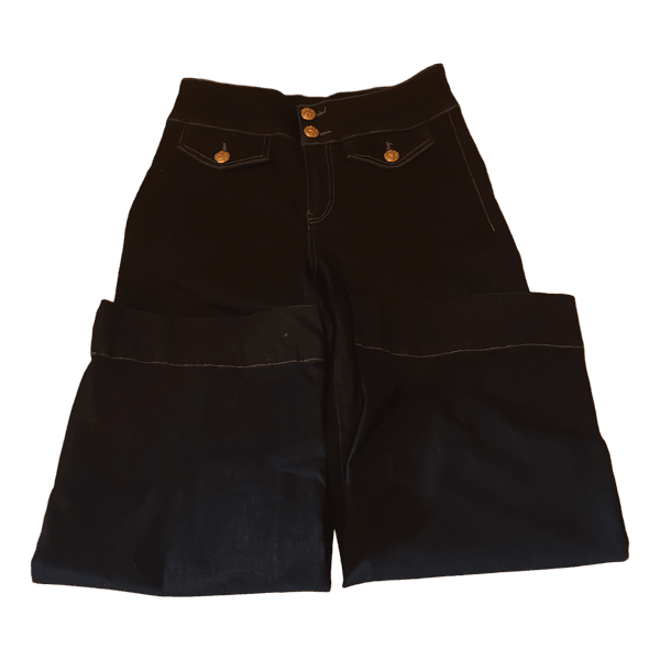 Only mørkeblå jeans med knapper