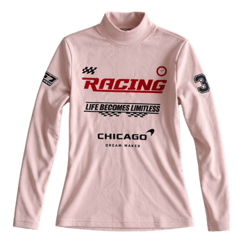 Pink graphic long-sleeve top