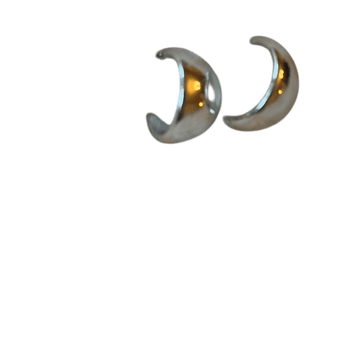 Silver hoop earrings