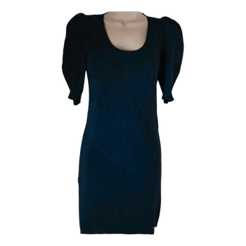 Ted baker navy ribbed midi dress