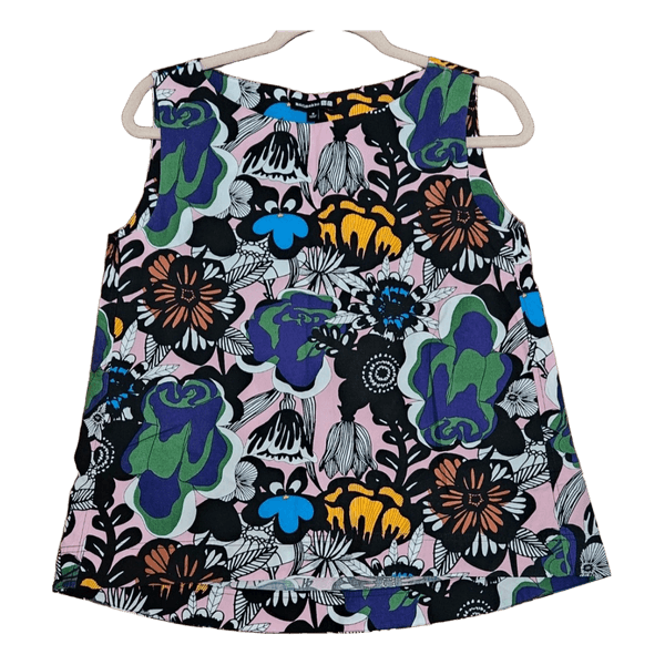 Floral print sleeveless top
