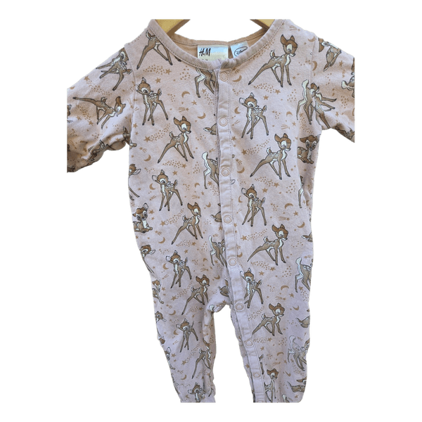Bambi print baby onesie