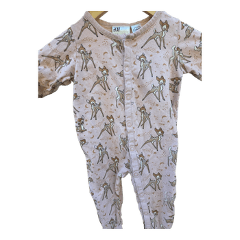 Bambi print baby onesie