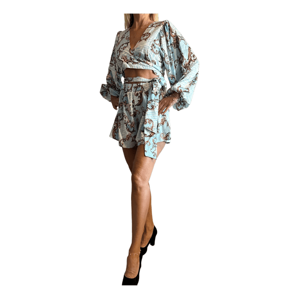 Baroque print playsuit